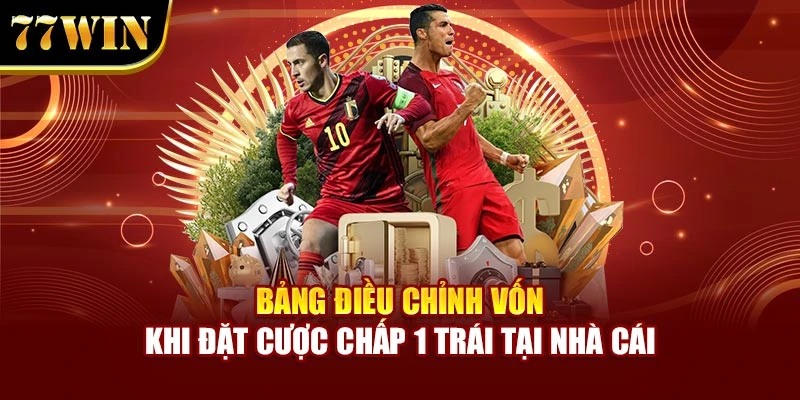 Bảng điều chỉnh vốn khi đặt cược chấp 1 trái tại nhà cái