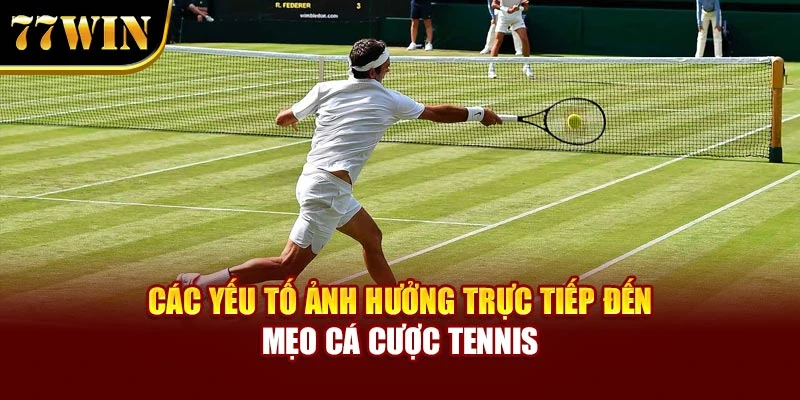 Các yếu tố ảnh hưởng trực tiếp đến mẹo cá cược tennis